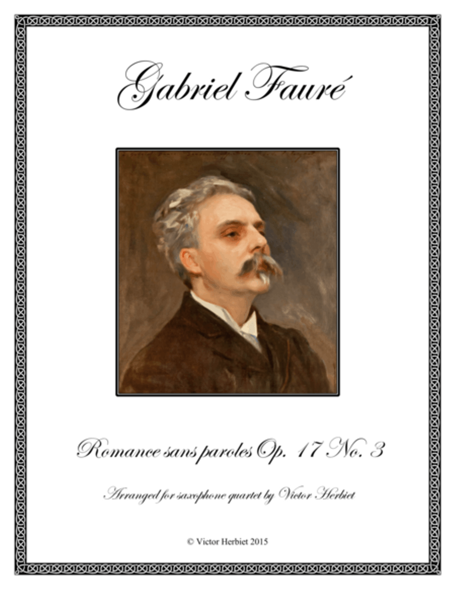Romance sans paroles Woodwind Quartet scores gallery preview page 1