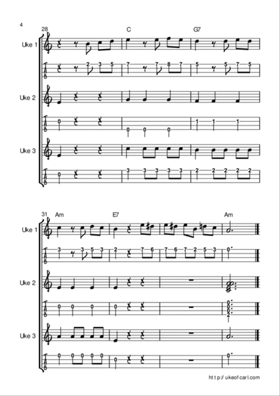 Group Ukulele Book 2 - Ukulele Duets and More! Ukulele scores gallery preview page 4