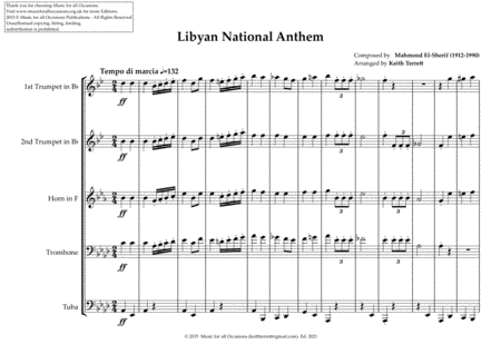 Libyan National Anthem "Libya, Libya, Libya" (old anthem) image number null