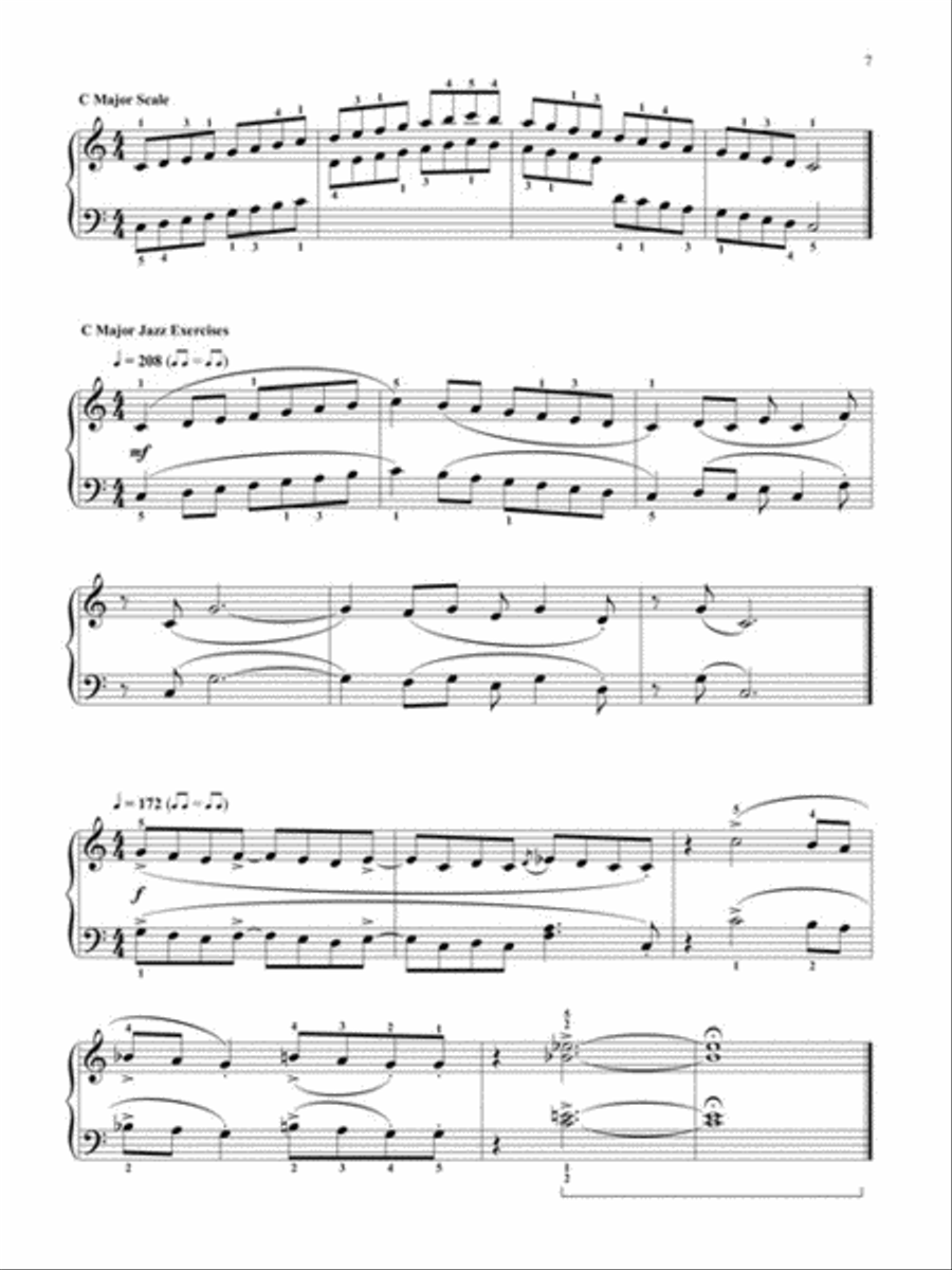 Jazz Piano Scales and Exercises Piano Method scores gallery preview page 4