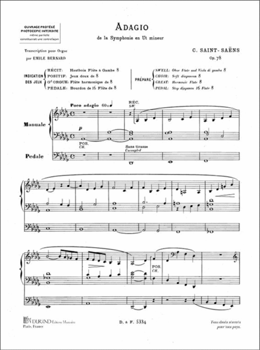 Adagio Op. 78 - Organ Solo