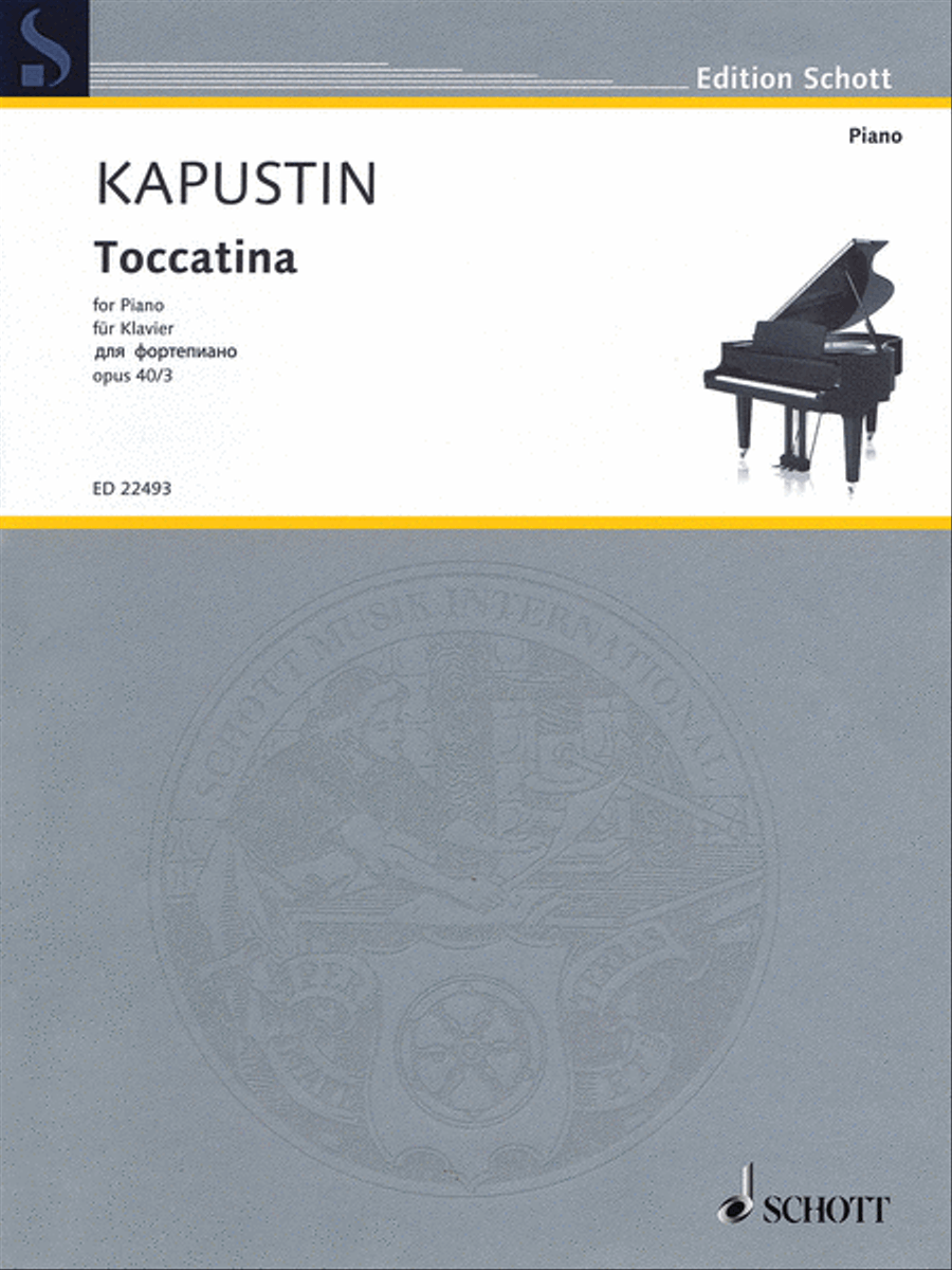 Toccatina, Op. 40, No. 3 by Nikolai Kapustin Piano Solo - Sheet Music