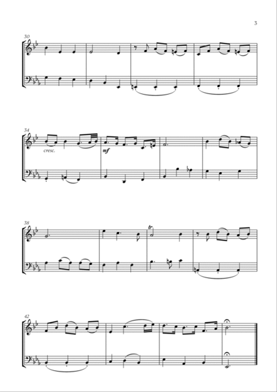 Bist du bei Mir (BWV 508) (for French Horn and Bassoon) Bist du bei Mir (BWV 508) (for French Horn and Bassoon) Bassoon scores gallery preview page 3