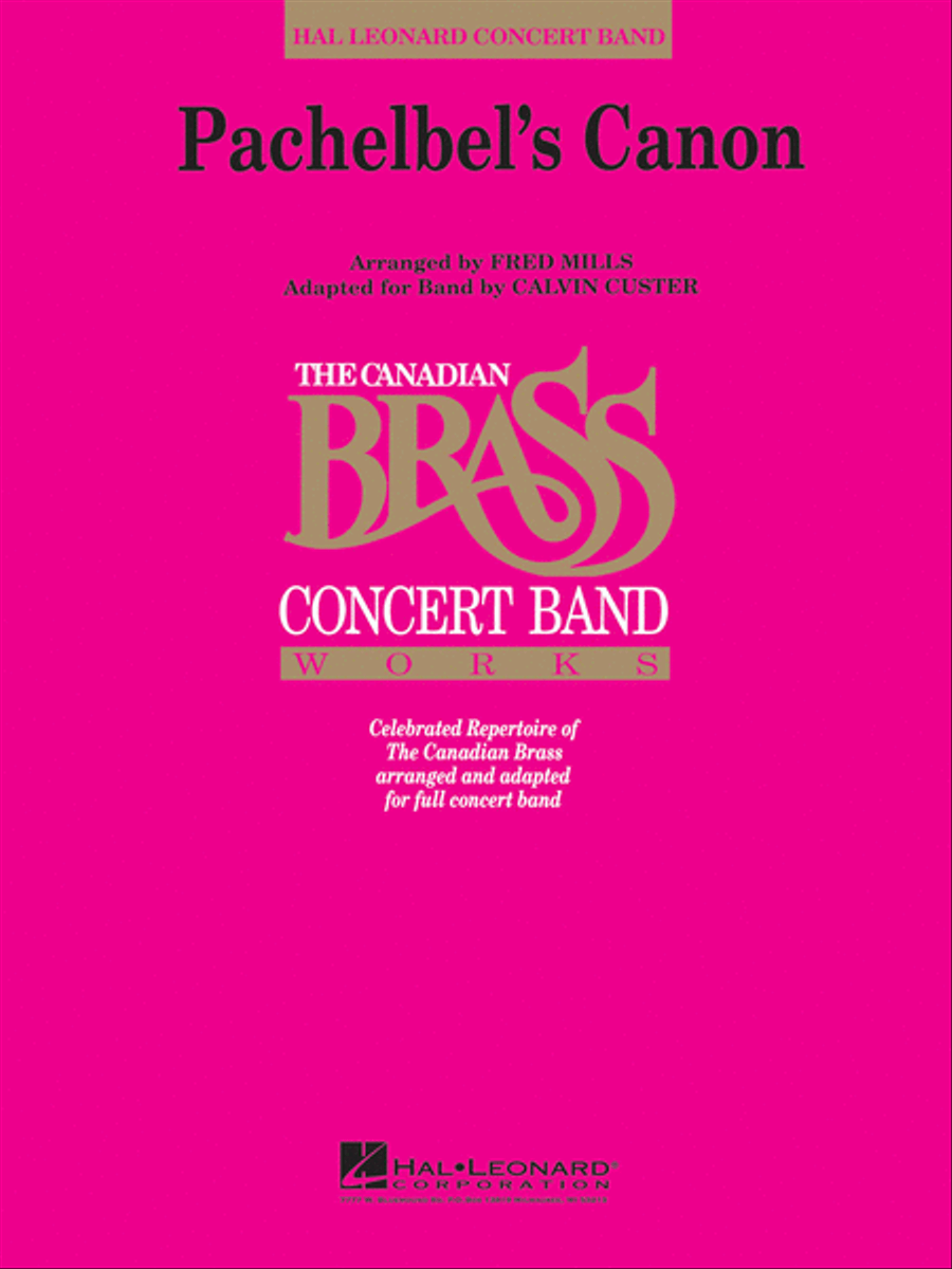 Pachelbel's Canon Pachelbel's Canon Concert Band scores gallery preview page 1