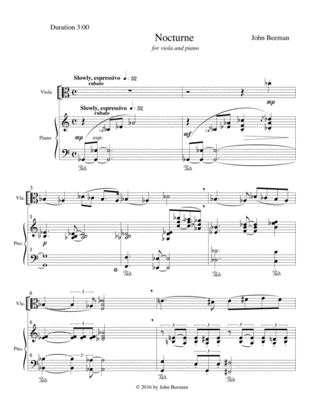 Nocturne for Viola and Piano image number null