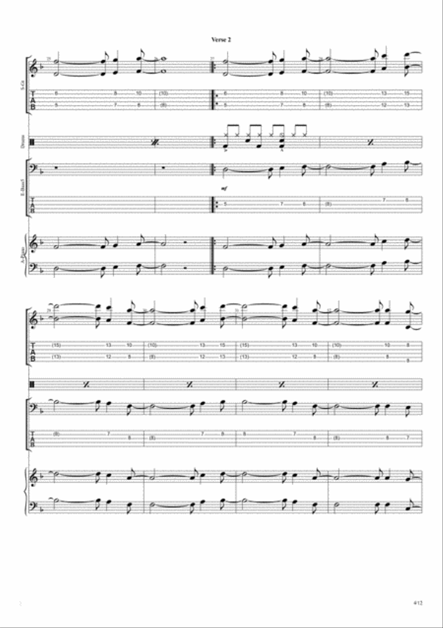 Hold Back The River Small Ensemble scores gallery preview page 4