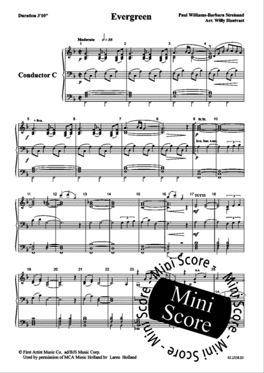 Evergreen Concert Band scores gallery preview page 10