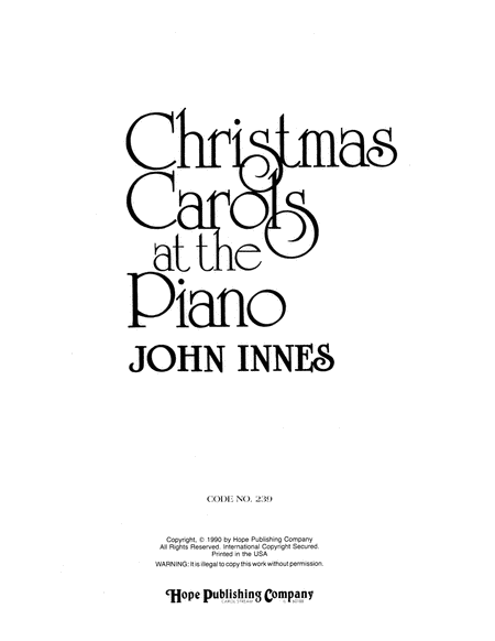 Christmas Carols at the Piano-Digital Download