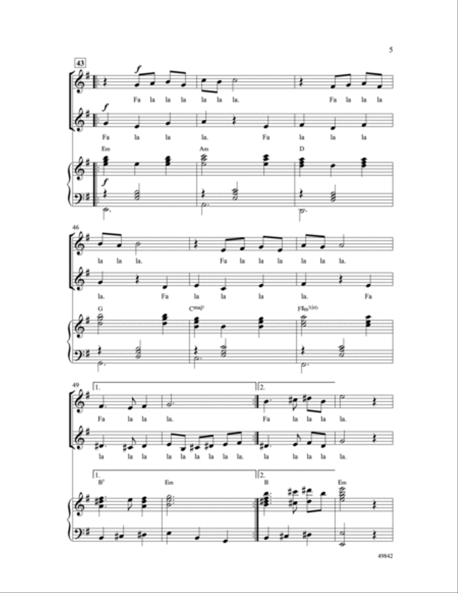 Winter Bells Choir scores gallery preview page 5