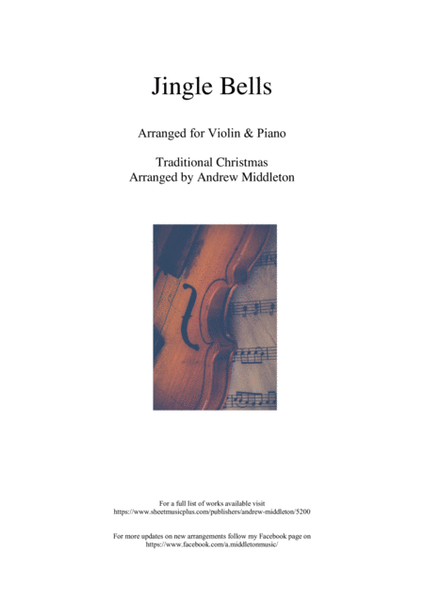 Jingle Bells arranged for Violin & Piano