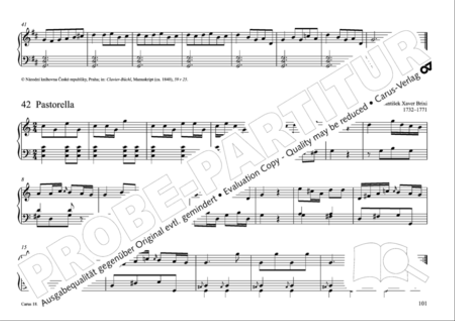 Pastoral music for organ, vol. 2: Germany, Bohemia, Austria, South Tyrol Organ Solo scores gallery preview page 102