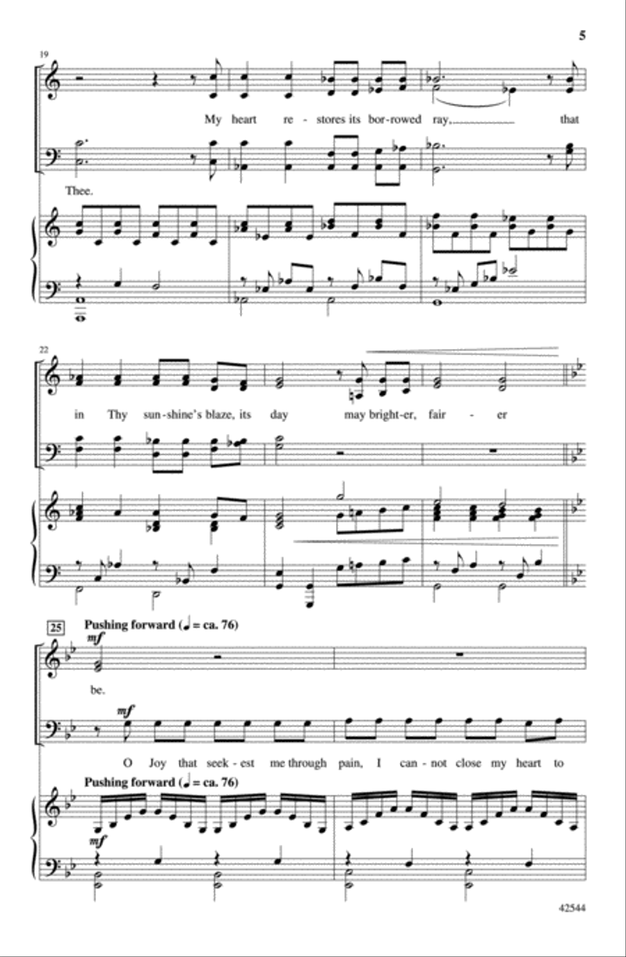 O Love That Will Not Let Me Go Choir scores gallery preview page 4