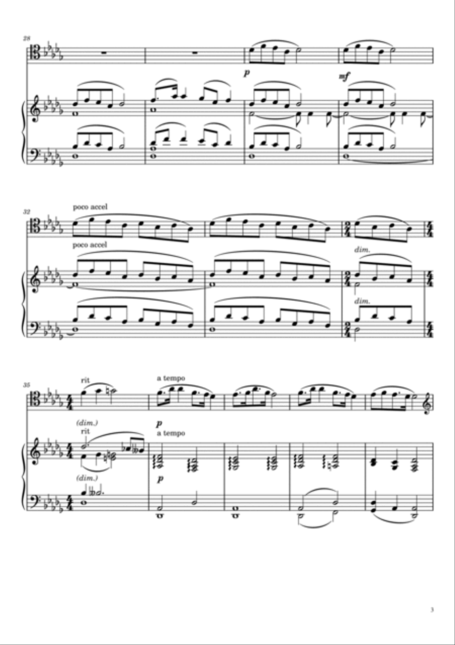 Goin' Home Goin' Home Piano scores gallery preview page 3
