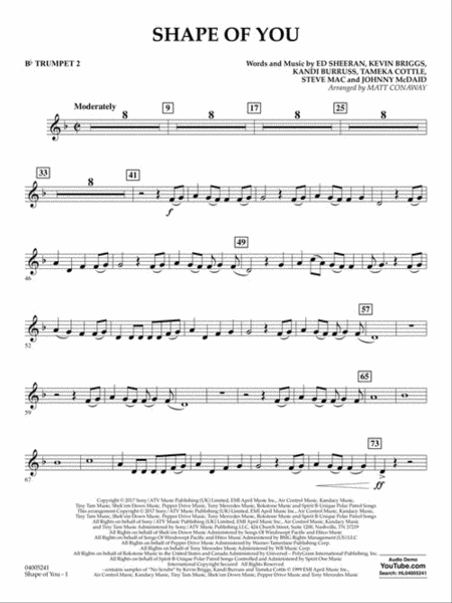 Shape of You Concert Band scores gallery preview page 6