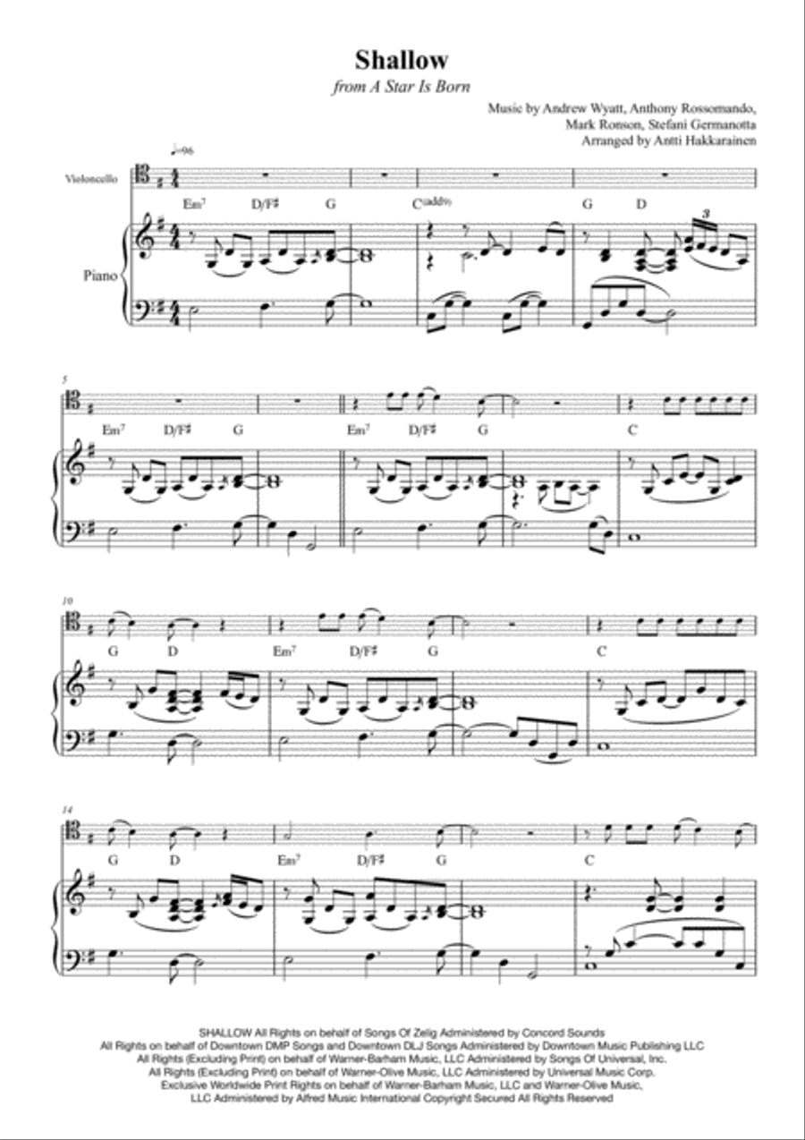 Shallow Piano scores gallery preview page 2