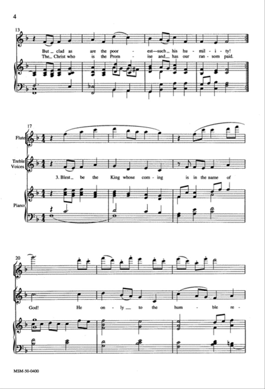 Blest Be the King Blest Be the King Unison Choir scores gallery preview page 2