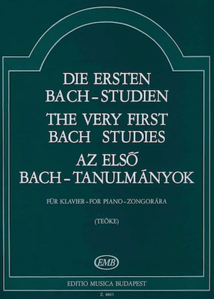 Book cover for Very First Bach Studies-pno