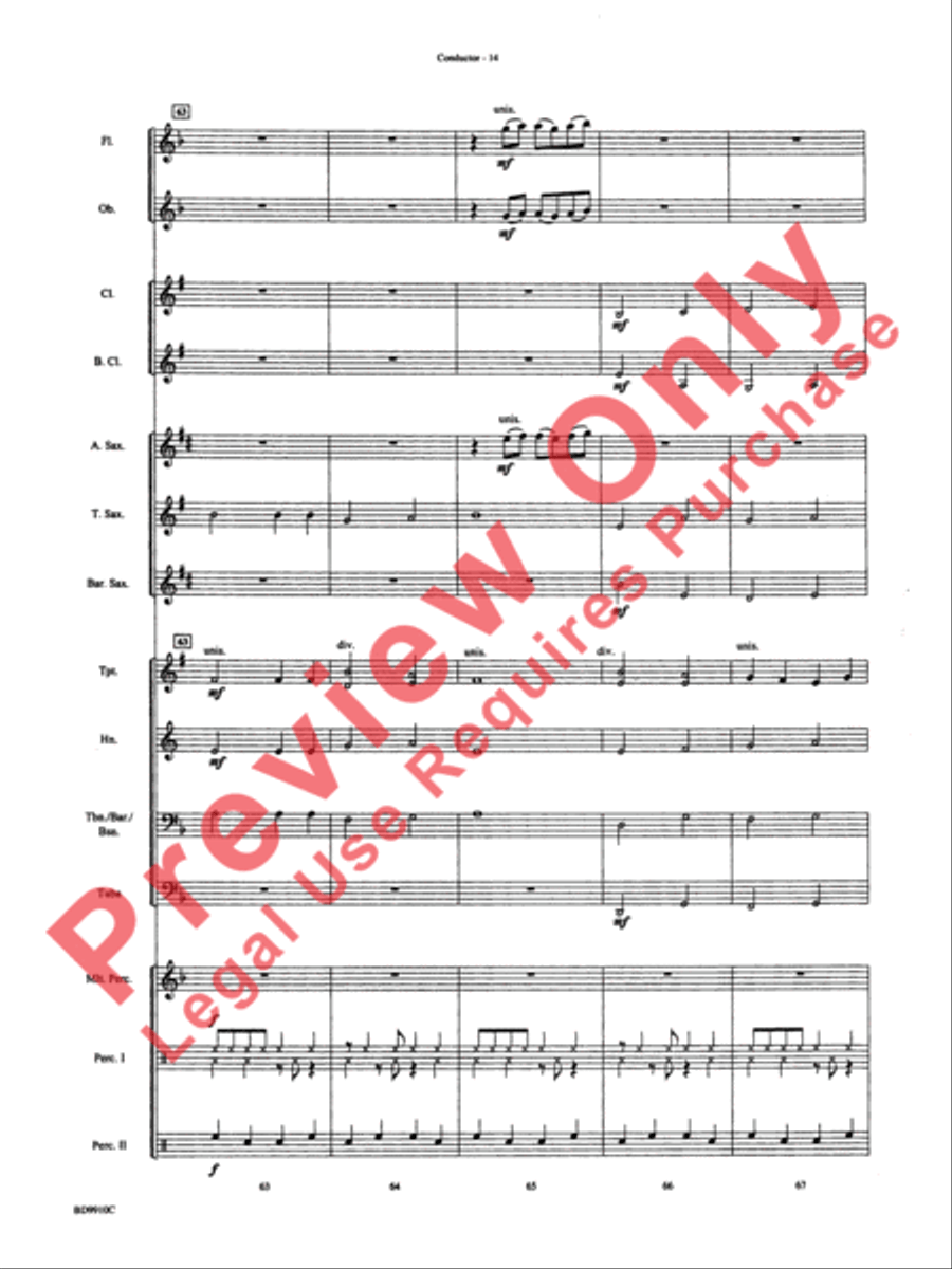 Voodoo Dance Voodoo Dance Concert Band scores gallery preview page 17