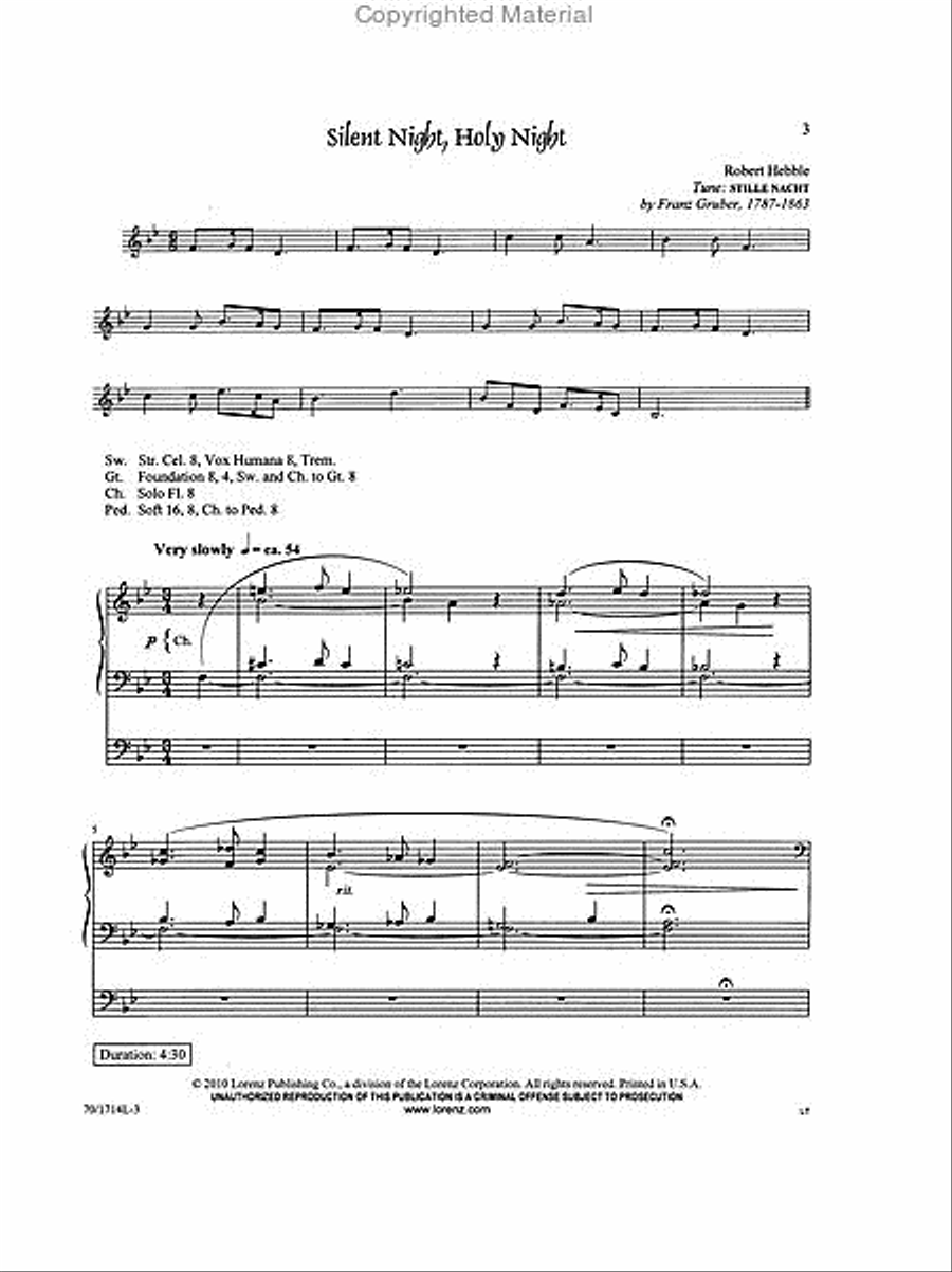 Hear the Angels Sing Organ Solo scores gallery preview page 2