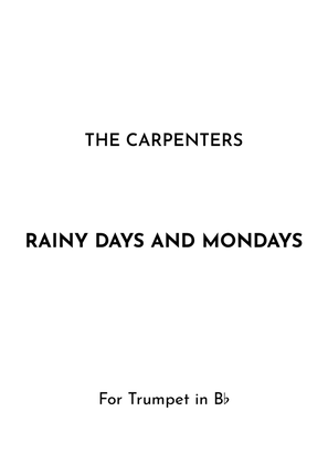Book cover for Rainy Days And Mondays
