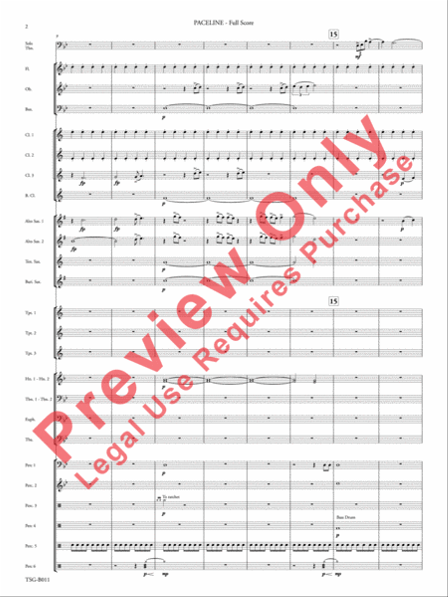 Paceline Concert Band scores gallery preview page 3