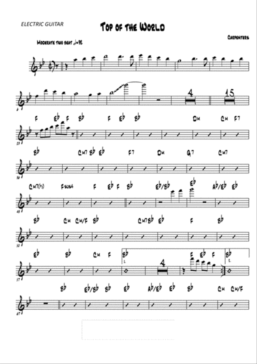 Top Of The World Small Ensemble scores gallery preview page 1