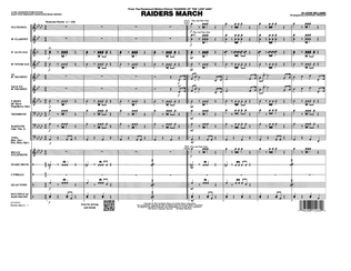 Book cover for Raiders March (arr. Johnnie Vinson) - Full Score