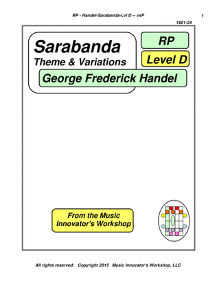 Handel - Sarabanda - Theme and Variations - (Key Map Tablature)