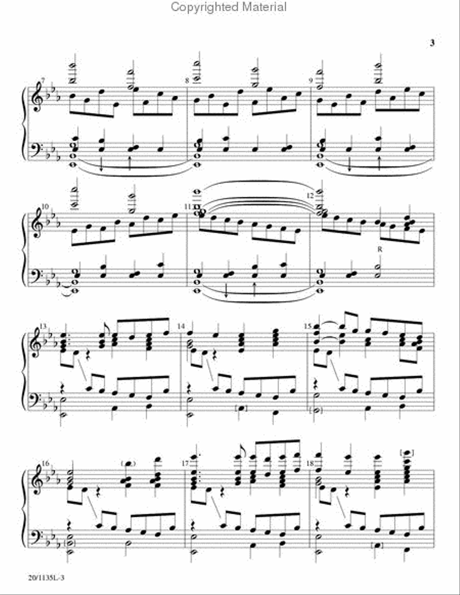 Once In Royal David's City 5-Octaves scores gallery preview page 3
