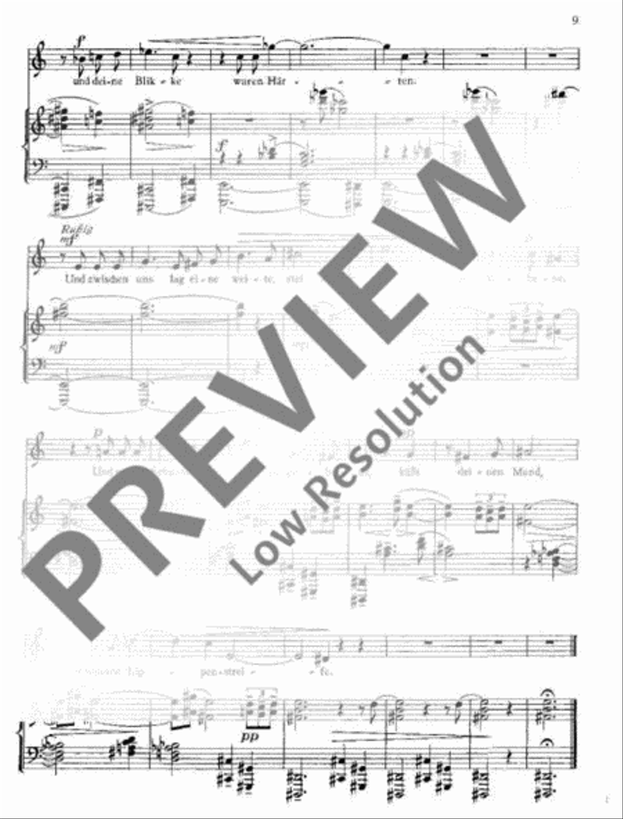 Songs with piano Soprano Voice scores gallery preview page 10