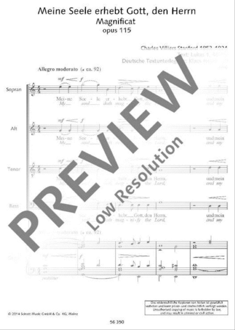 Magnificat Magnificat 4-Part scores gallery preview page 2