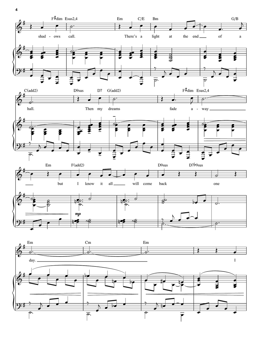In My Dreams (from Anastasia) Voice scores gallery preview page 4