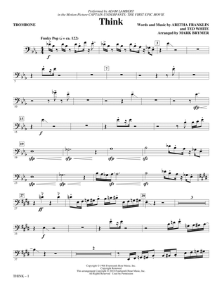 Think (from Captain Underpants: The First Epic Movie) (Arr. Mark Brymer) - Trombone
