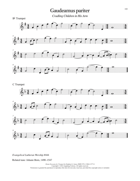 Hymn Descants for Trumpet