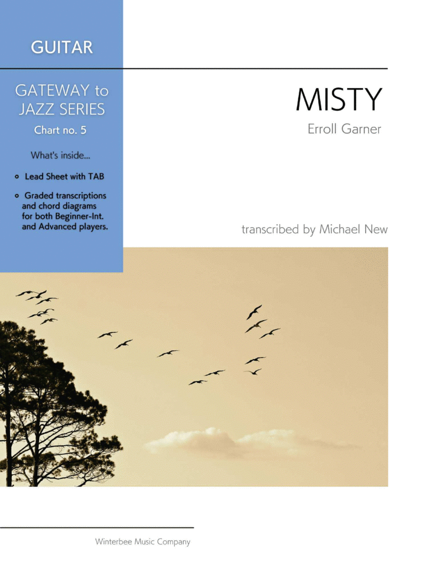 Misty Guitar Tablature scores gallery preview page 1