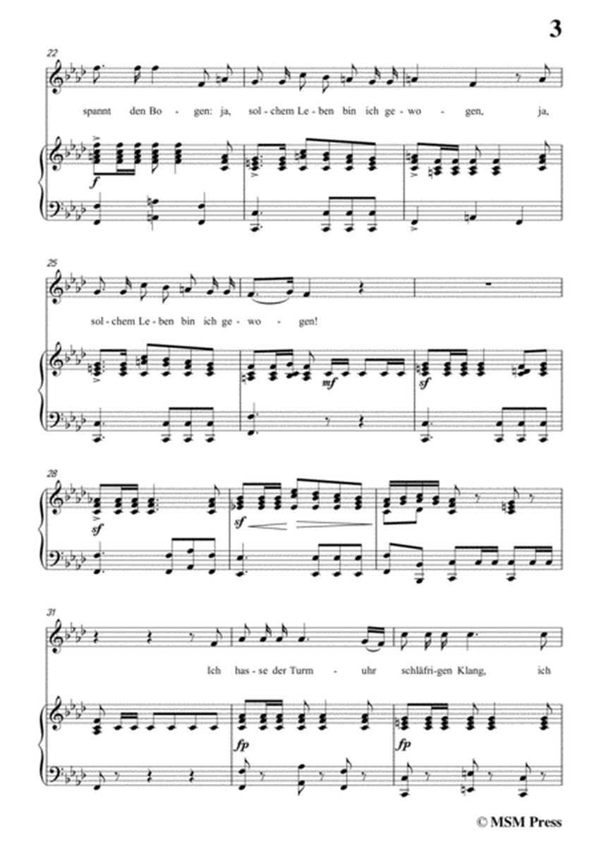 Schubert-Lied des gefangenen Jäger,Op.52 No.7,in f minor,for Voice&Piano image number null