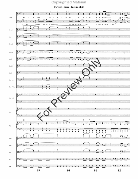 Forever (We Sing Hallelujah) - Orchestration