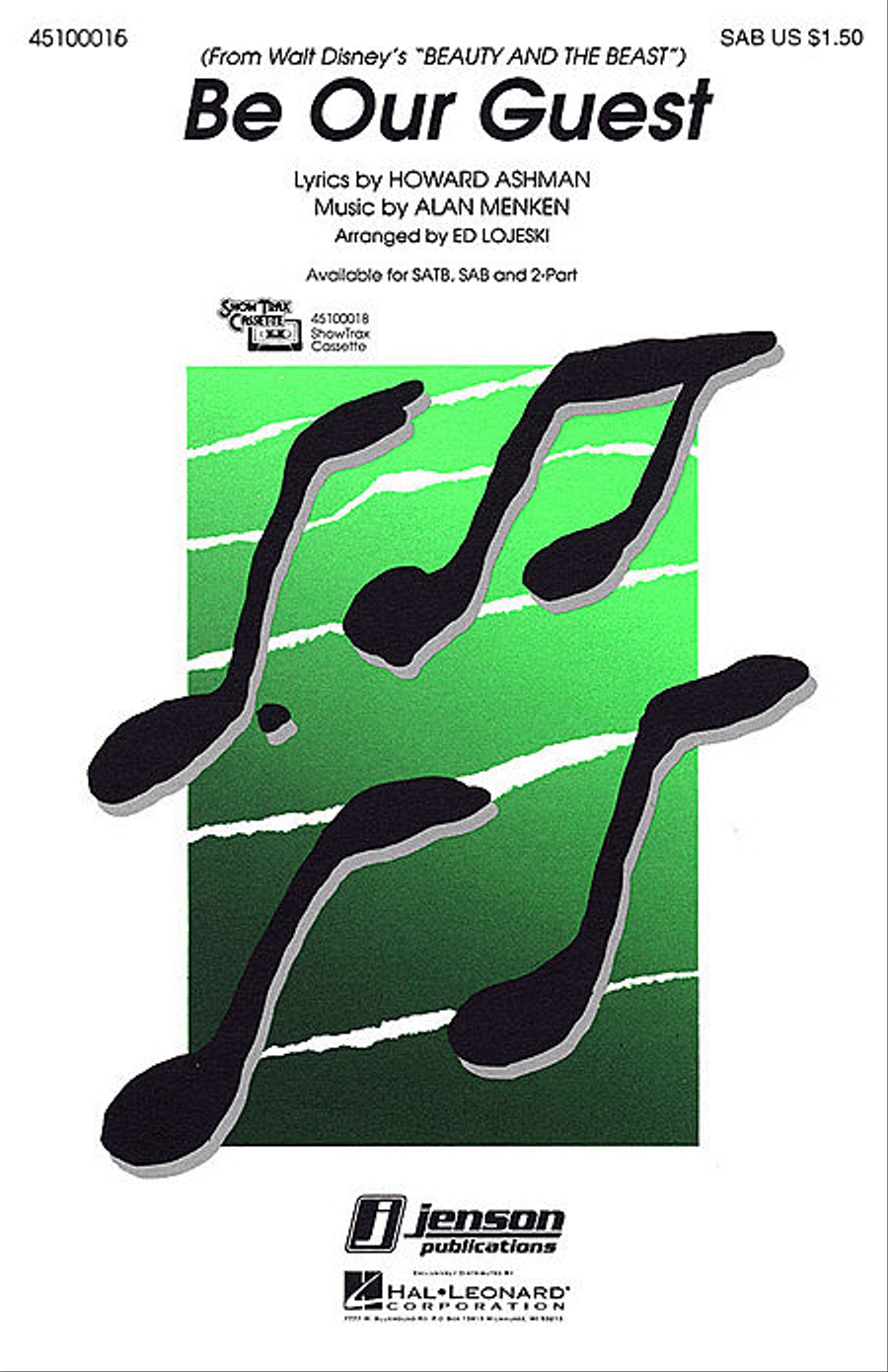 Be Our Guest Show Choir scores gallery preview page 1