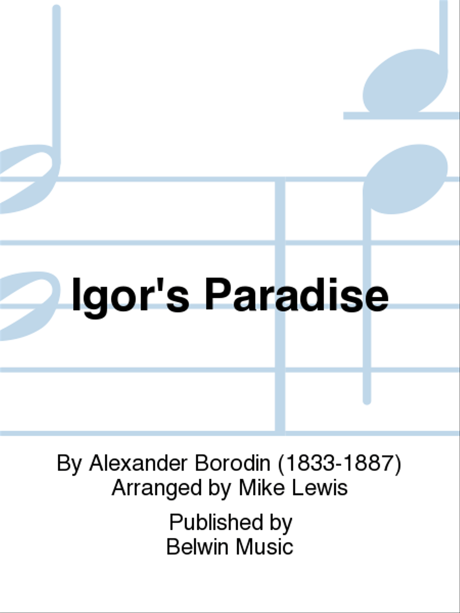 Igor's Paradise Igor's Paradise Jazz Ensemble scores gallery preview page 1