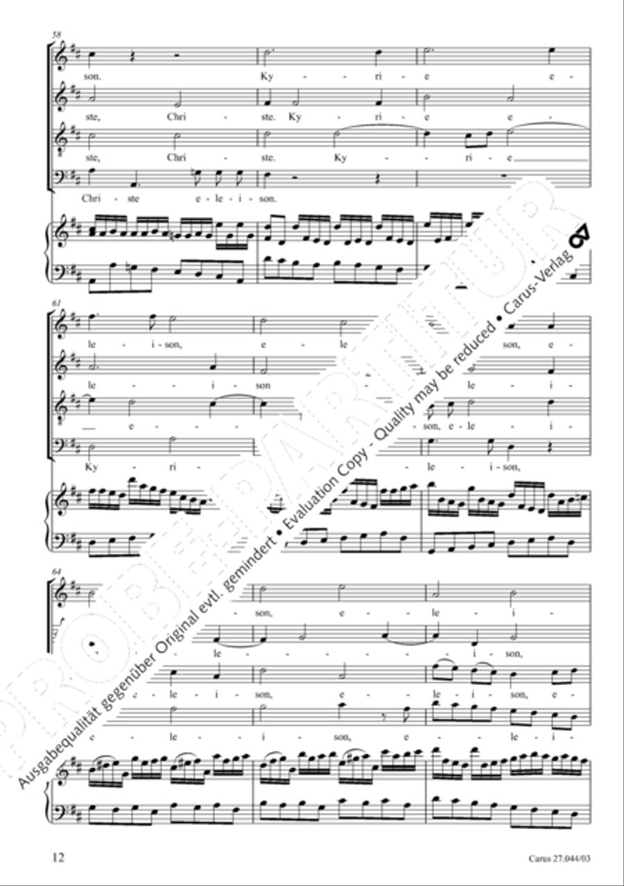 Messa per il Santissimo Natale 4-Part scores gallery preview page 13