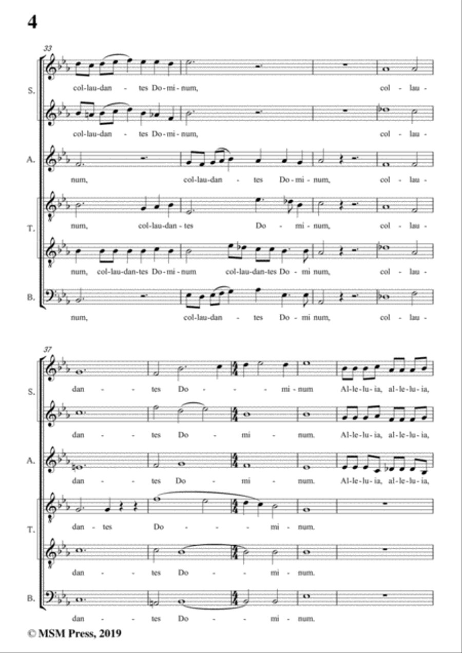 Dering-Quem vidistis,pastores,in E flat Major,A cappella 4-Part scores gallery preview page 6