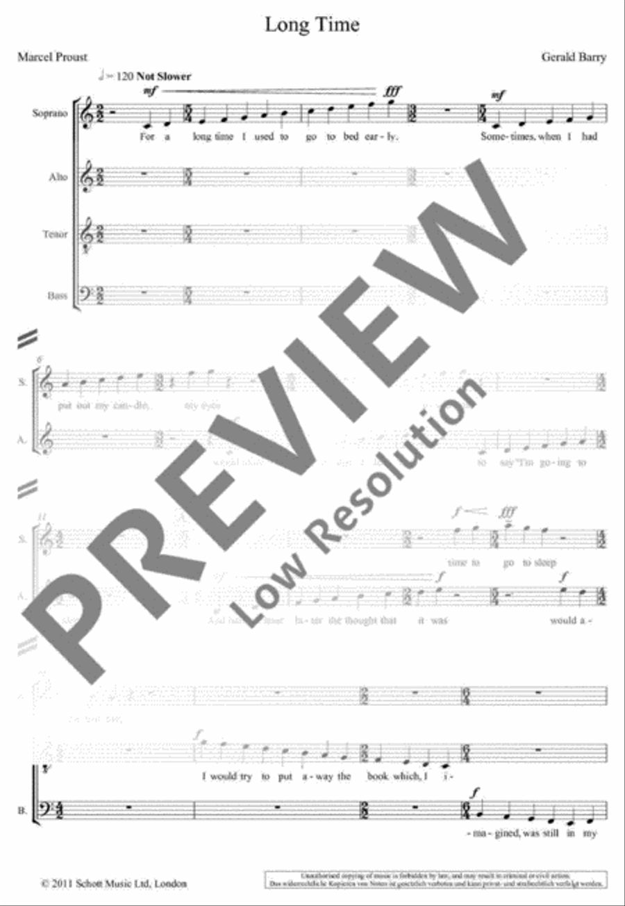 Long Time 4-Part scores gallery preview page 4