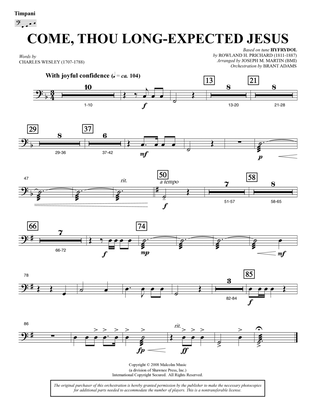 Come, Thou Long-Expected Jesus (from Carols For Choir And Congregation) - Timpani
