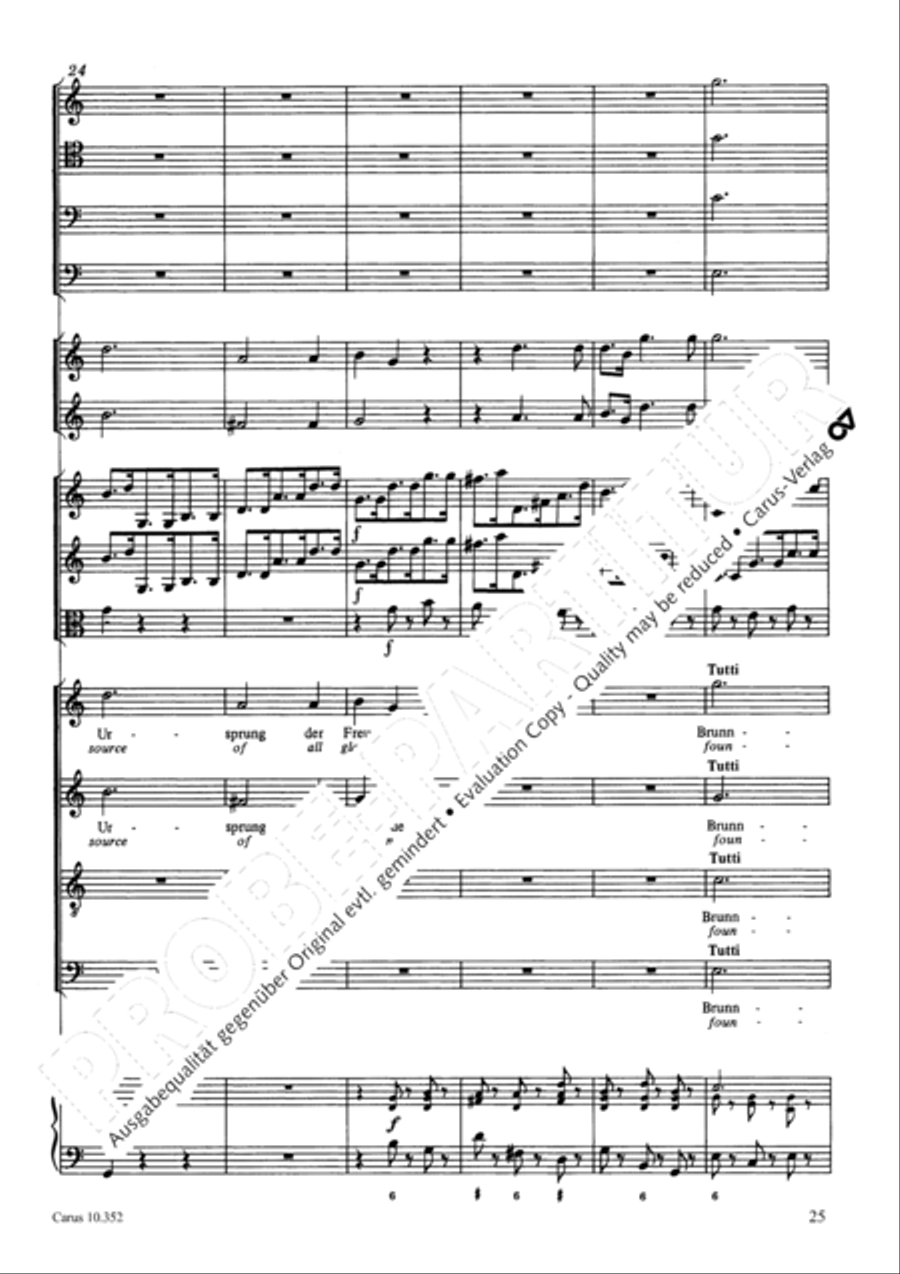 From the deepest comes our plea (Aus der Tiefen rufen wir) 4-Part scores gallery preview page 28