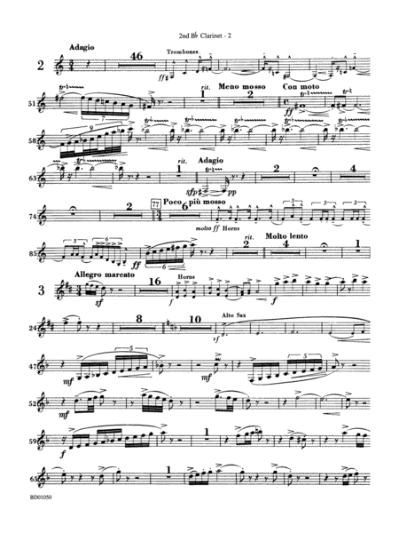 Trittico: 2nd B-flat Clarinet