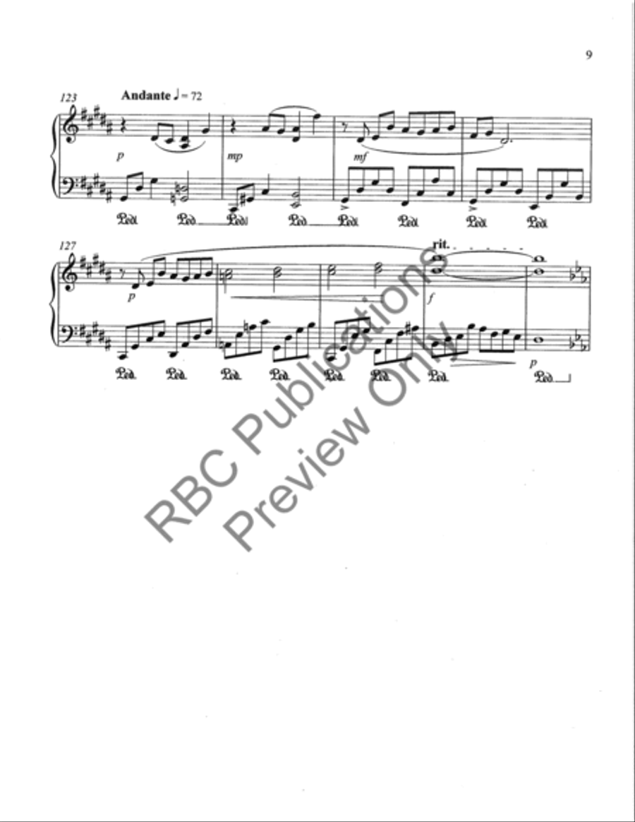 Six Songs For Piano Piano Solo scores gallery preview page 12