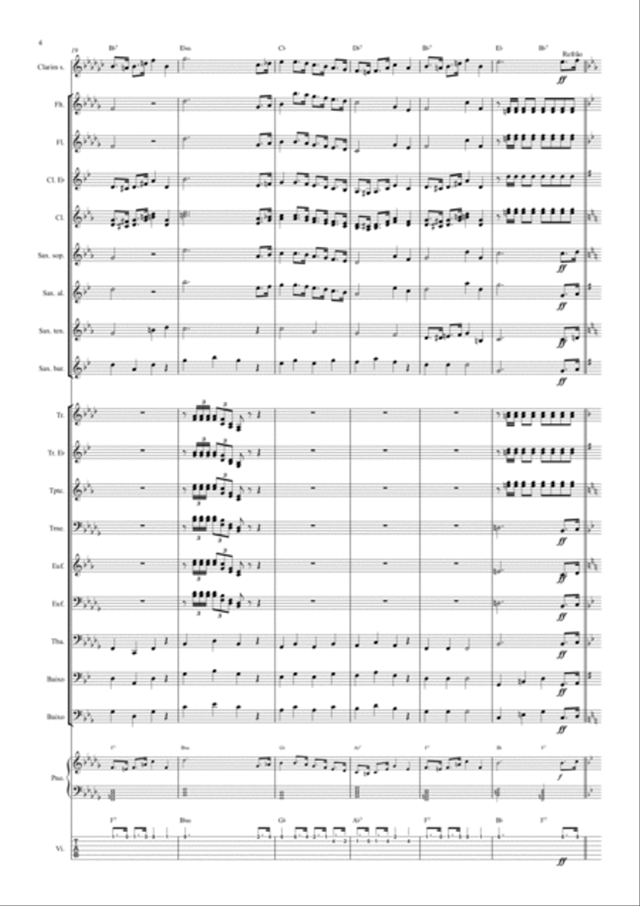 Hino d'Os Amigos do Léo Hino d'Os Amigos do Léo Full Orchestra scores gallery preview page 6