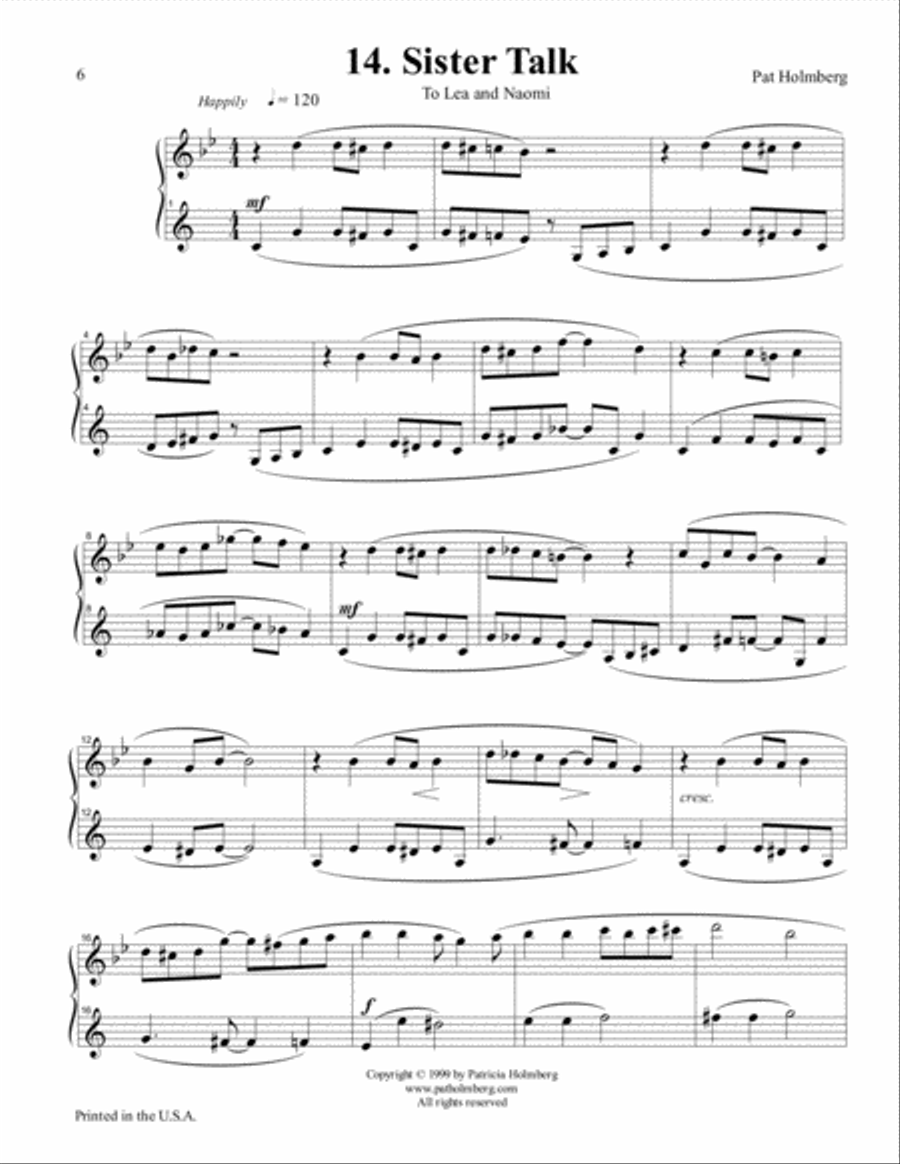 Ragtime Miniatures Duets Set 2 for Flute and Clarinet Woodwind Duet scores gallery preview page 6