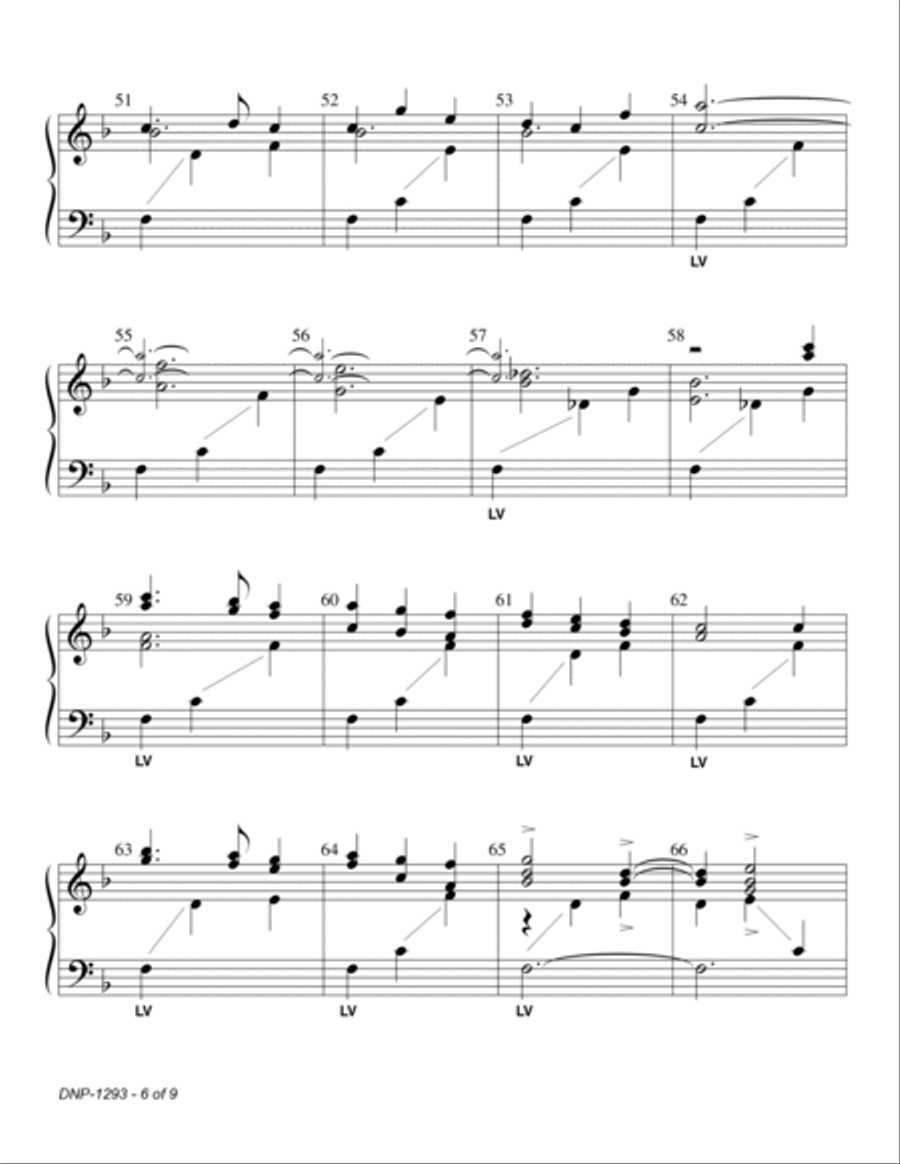 Night in a Manger ~ 3 octave handbell choirs - REPRODUCIBLE 3-Octaves scores gallery preview page 6