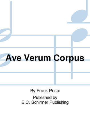 Book cover for Ave Verum Corpus
